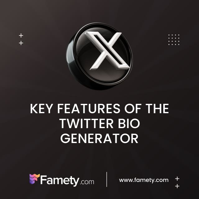 Key Features of the Twitter Bio Generator